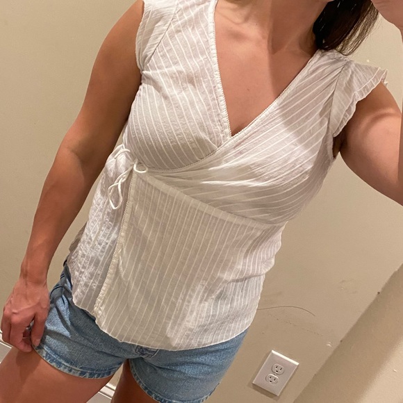 Wrap-Blouse, Ruffled Sleeve, flowy + light ❤️ - Picture 3 of 5